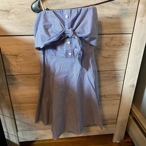 White & Blue striped dress